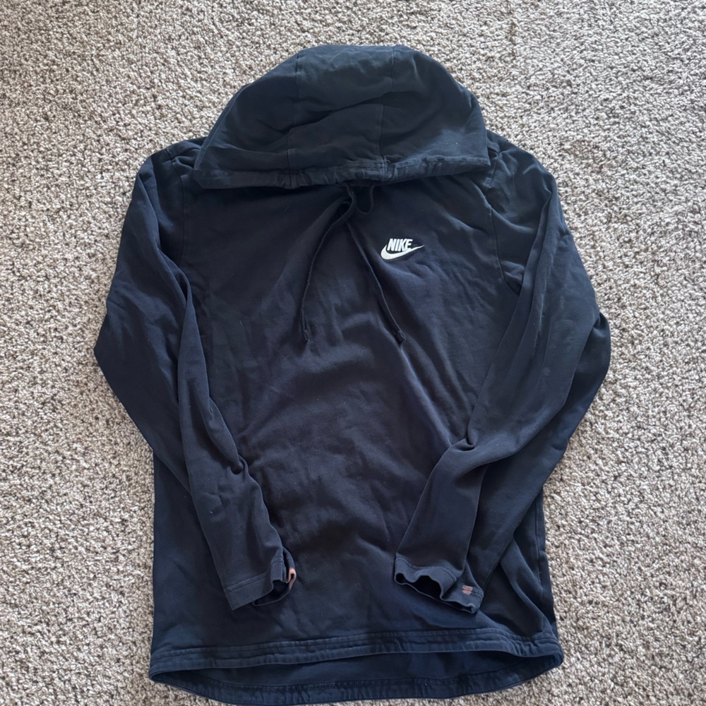 Nike Black Hoodie with Blue Tag